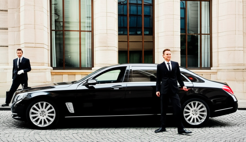 Luxury chauffeur service vehicle